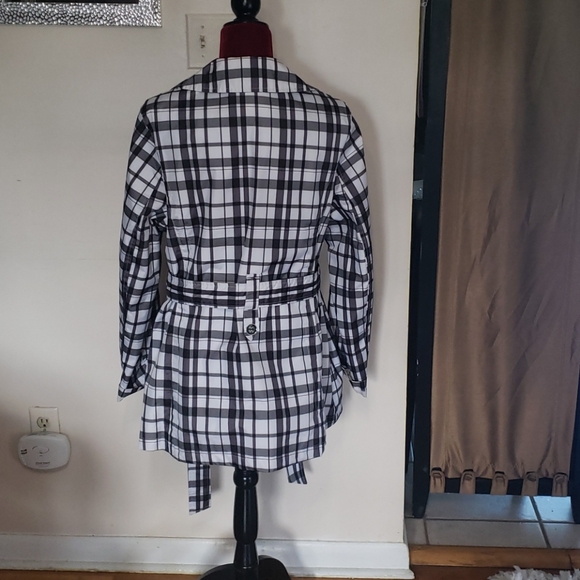 Plaid Spring raincoat - Picture 2 of 2